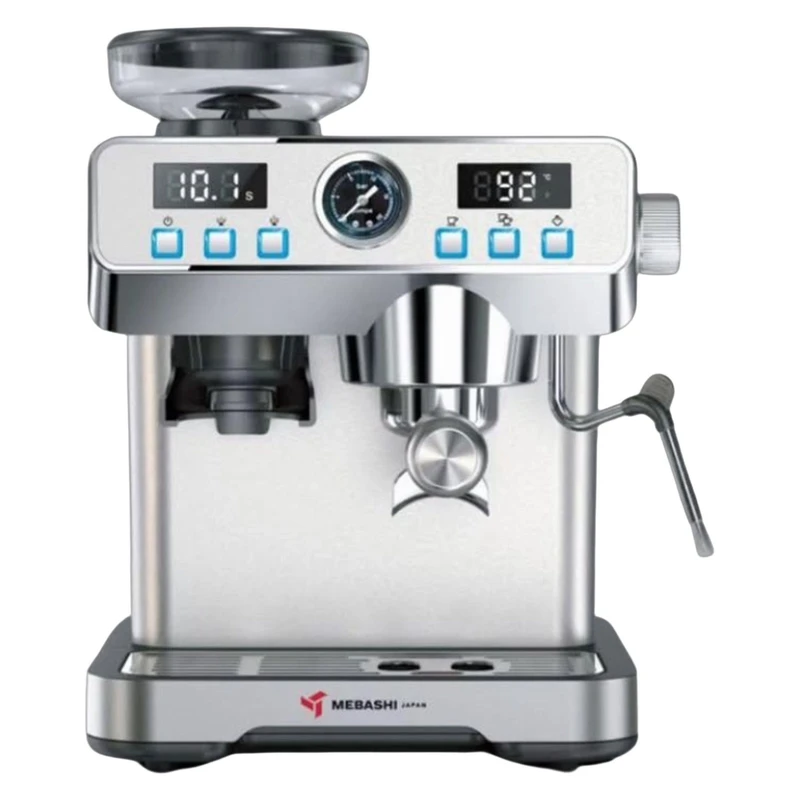اسپرسو ساز مباشی مدل MEBASHI ME-CM2069 1 اسپرسو ساز مباشی مدل MEBASHI ME-CM2069 با فشار بخار 20 بار