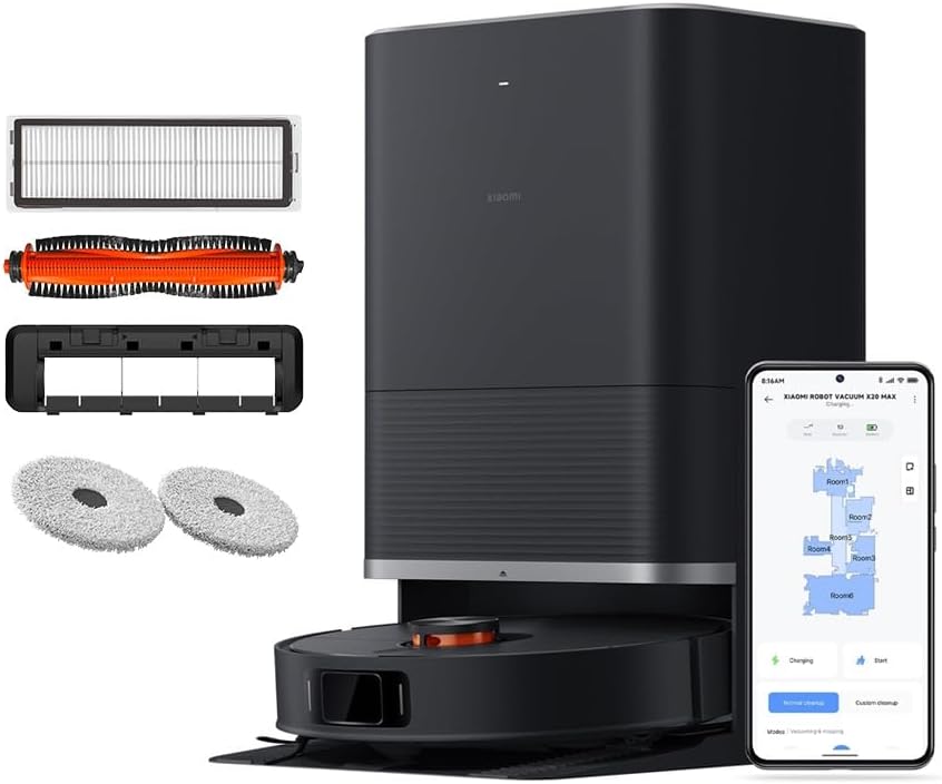 ربات جاروبرقی و وازل مِپ شیائومی X20 MAX 1 ربات جاروبرقی و وازل مِپ شیائومی X20 MAX | ۸۰۰۰ PA مکش و شستوشوی خودکار