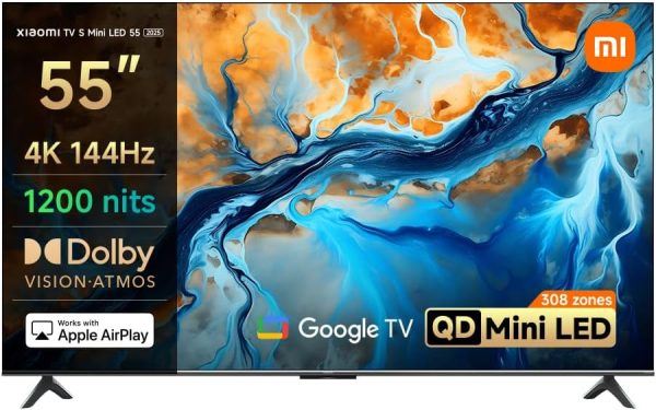 خرید تلویزیون شیائومی TV S Mini LED ۵۵ اینچ ۲۰۲۵ | Mini LED 4K 144 Hz