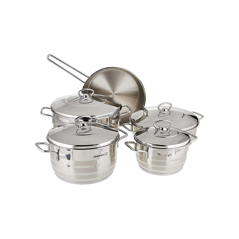 سرویس قابلمه کرکماز ۹ پارچه مدل ASTRA 1 سرویس قابلمه کرکماز ۹ پارچه مدل ASTRA از جنس استیل ضد زنگ ساخت ترکیه