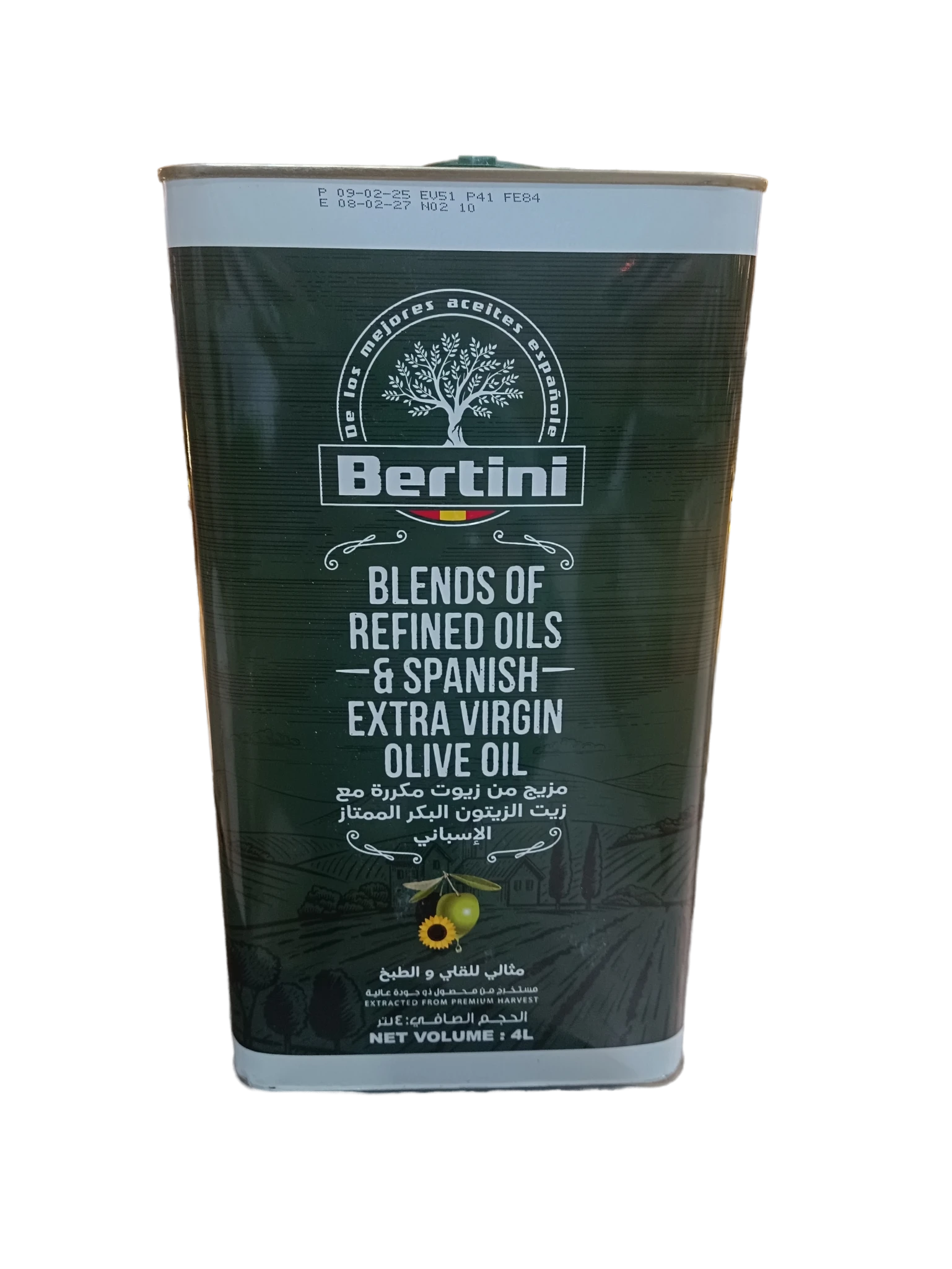 روغن زیتون برتینی BERTINI اسپانیا ۴ لیتری (اصل و خالص) 2 روغن زیتون برتینی BERTINI اسپانیا ۴ لیتری (اصل و خالص) - IMAGE 2